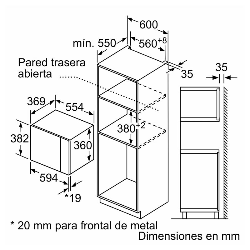 Microondas Bosch BEL554MB0 Negro (1)