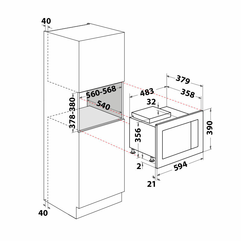 Microondas Whirlpool WMF250G Negro (1)