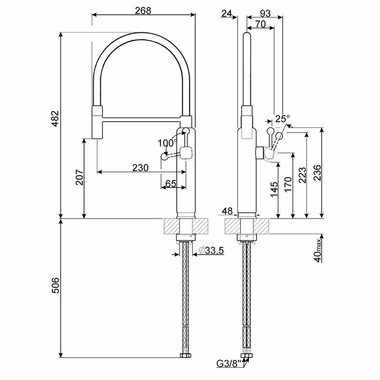 Grifo Smeg MDF50BL (1)