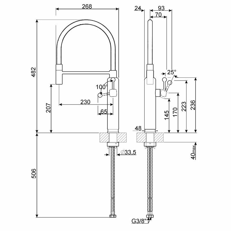 Grifo de cocina Smeg MDF50SS Cromo (1)