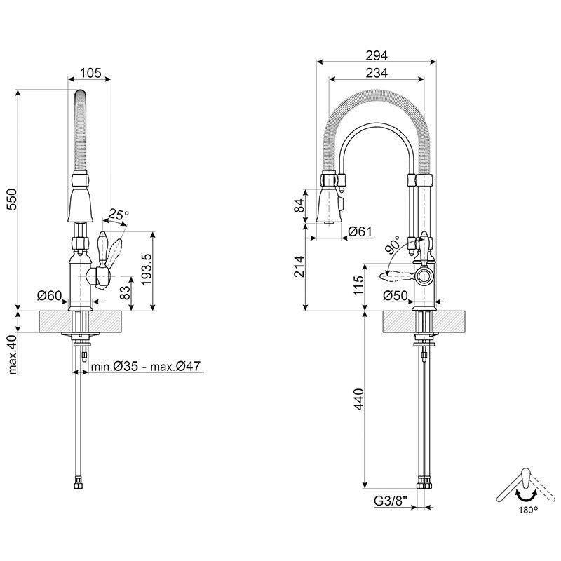 Grifo Smeg MIDR7CR-2 Cromado (1)