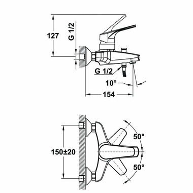 Grifo Baño-Ducha Teka Mt Plus C/E Cromado (3)