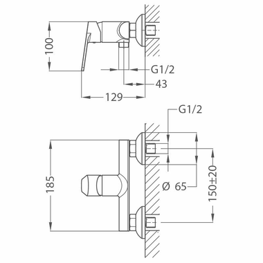 Grifo Ducha Teka Manacor C/E Cromado (1)