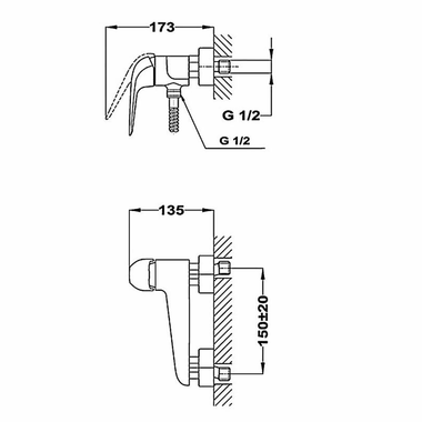 Grifo Ducha Teka Itaca S/E Negro (1)
