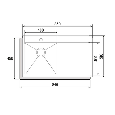 Fregadero Cata CBS-1 40.40 D R10 (1)
