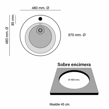 Fregadero Poalgi Zafiro Blanco Brillo (1)