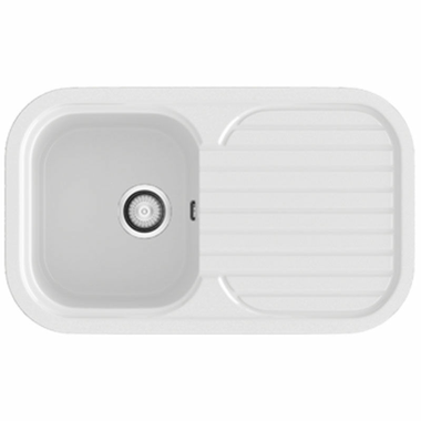 Fregadero Poalgi Coral Blanco Brillo