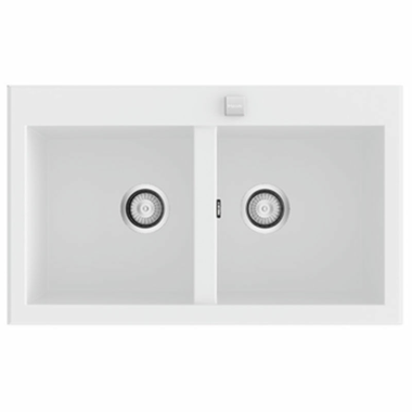 Fregadero Poalgi Shira 86 2/S Blanco Brillo