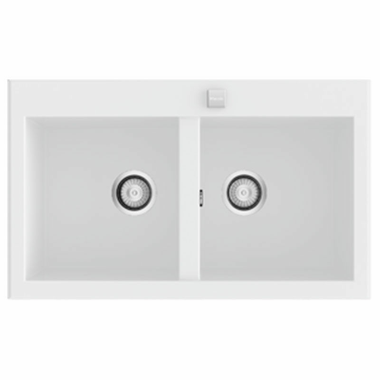 Fregadero Poalgi Shira 80 2/S Blanco Brillo