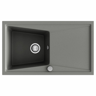 Fregadero Poalgi Kuma 86 1/S+E Concret Brillo