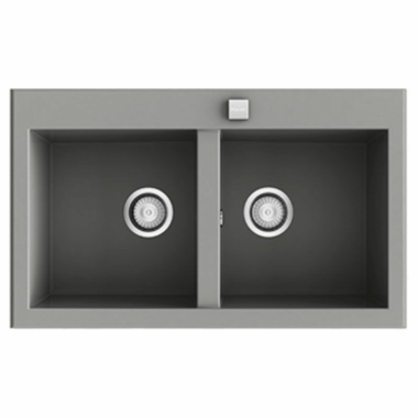 Fregadero Poalgi Shira 80 2/S Concret Brillo