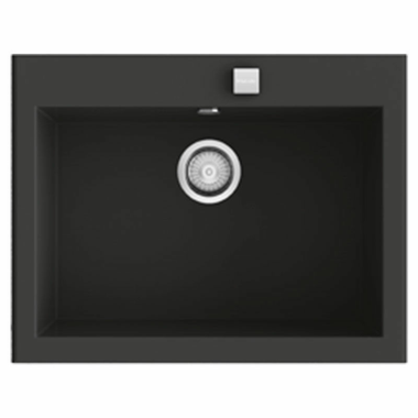 Fregadero Poalgi Shira 66 Negro Liso Brillo