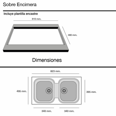 Fregadero Poalgi Malaquita Blanco Brillo (1)