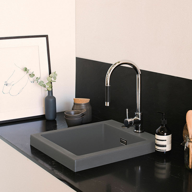 Fregadero Poalgi Kobus 48 Alto Gris Ceniza (2)