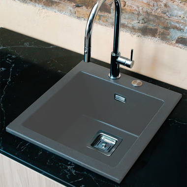 Fregadero Poalgi Kobus 48 Bajo Gris Ceniza (2)