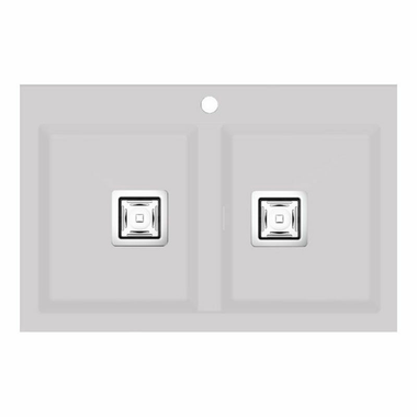 Fregadero Poalgi Kobus 86 Bajo 2/S Blanco