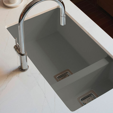 Fregadero Poalgi Zie 70 1/S+1/2S Gris (2)