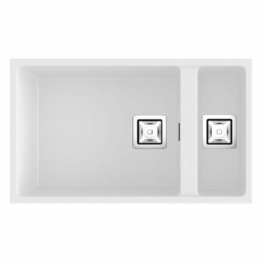 Fregadero Poalgi Zie 70 1/S+1/2S Blanco