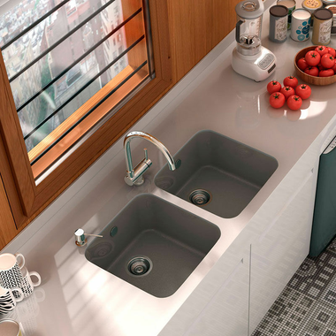 Fregadero Poalgi Gandia 40 Tundra Brillo (2)