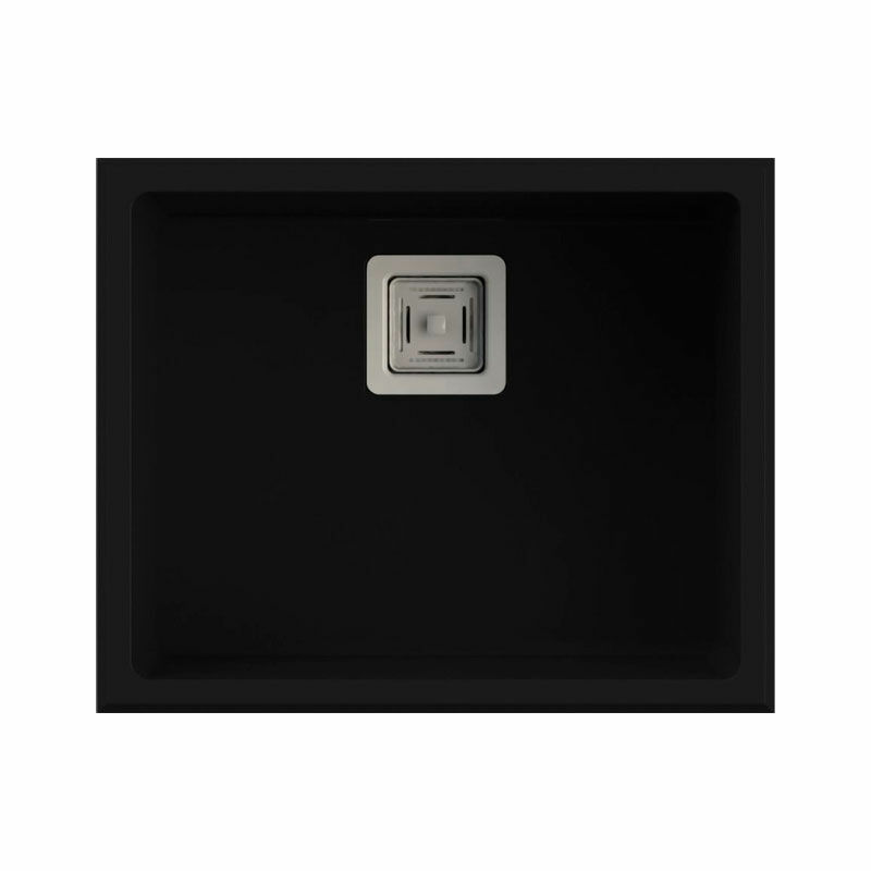 Fregadero Poalgi Zie 50 1/S Negro Liso Soft