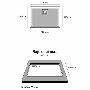 Fregadero Poalgi Zie 60 1/S Pergamon Brillo (1)
