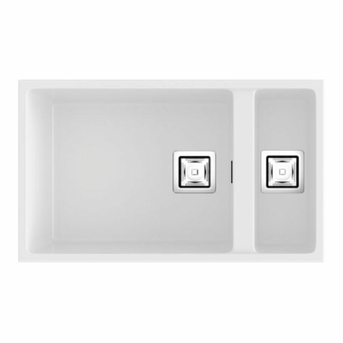 Fregadero Poalgi Zie 70 1/S+1/2 S Blanco Brillo