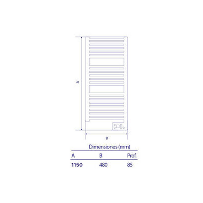 Toallero Edesa G. Atlantic Cocoon 500W (1)