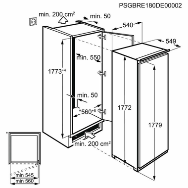 Frigorífico 1 puerta integrable Electrolux LRB3DE18S (1)