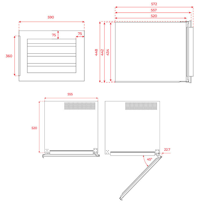 Vinoteca integrable Teka RVI10024 Negra (1)
