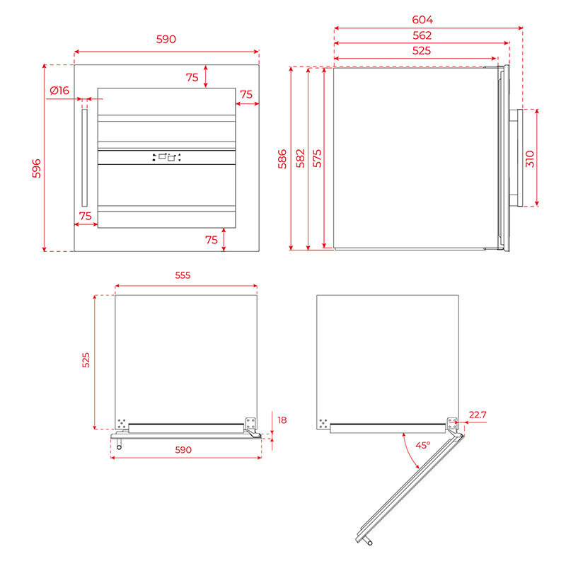 Vinoteca integrable Teka RVI20041 Negra (1)