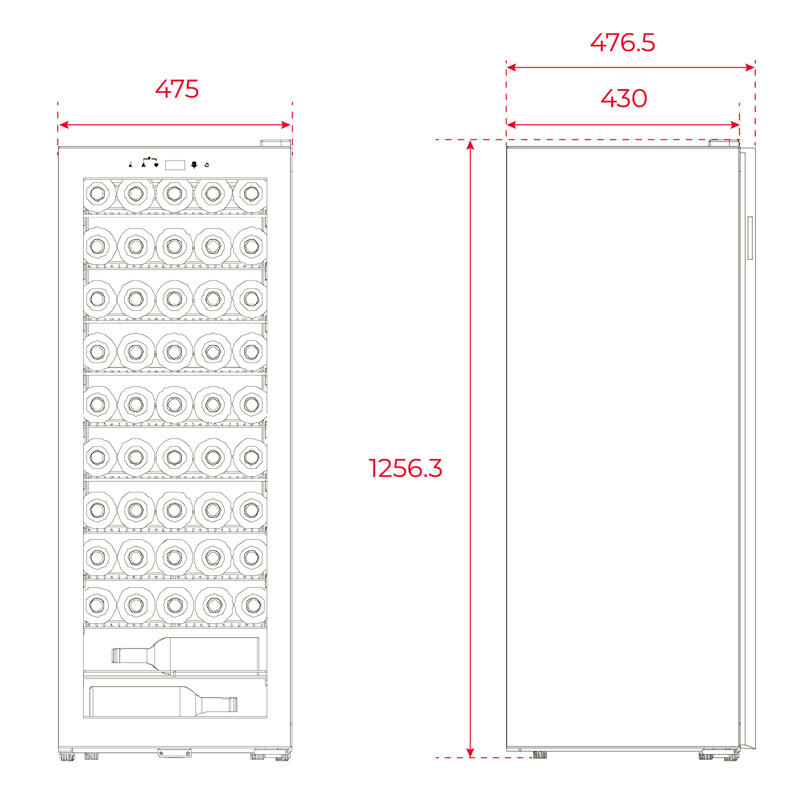 Vinoteca Teka RVF10051 Negra (1)