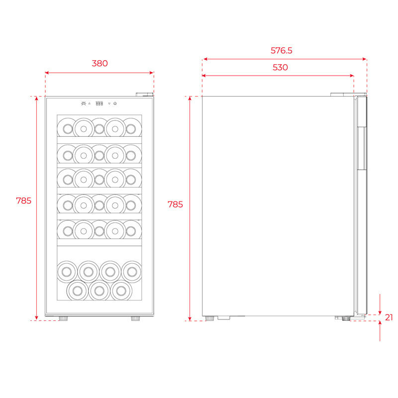 Vinoteca Teka RVF10032 Negra (1)