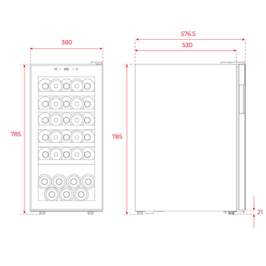 Vinoteca Teka RVF10032 Negra (1)