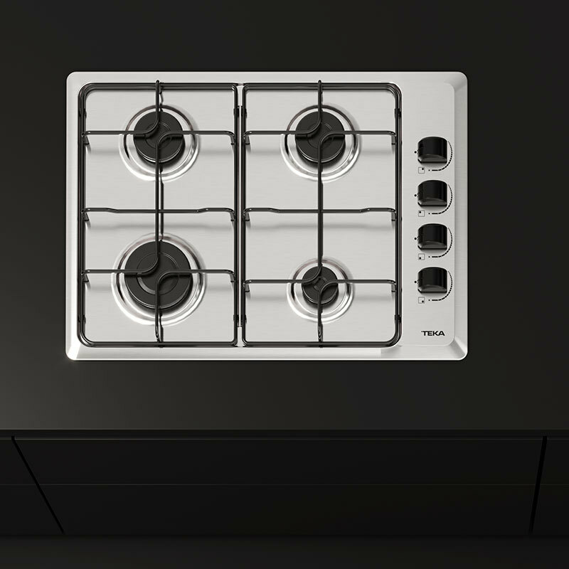 Placa gas Teka HLX 540 KLN IX 60 cm (4)