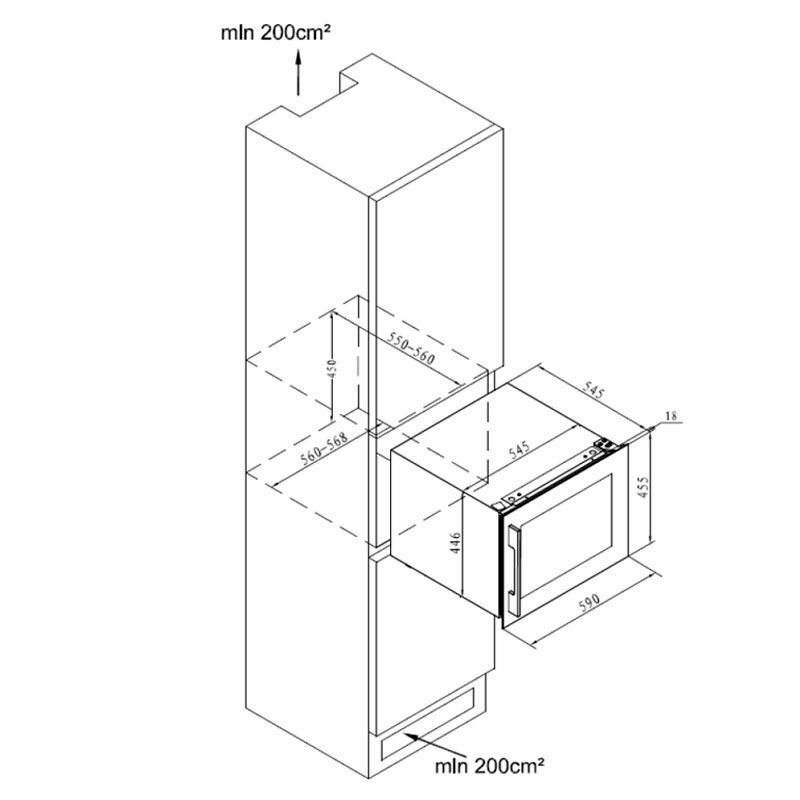 Vinoteca integrable Cata VI 54024 X Inox (1)