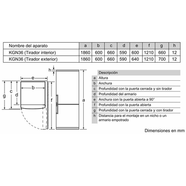 Frigorífico Combi Balay 3KFE561MI Inox (1)