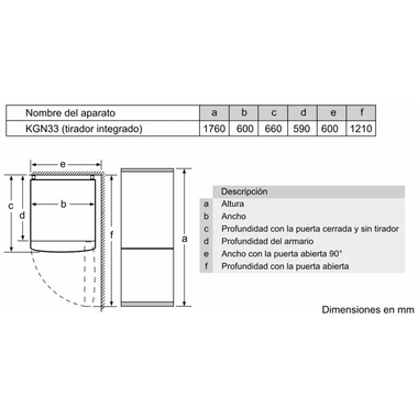Frigorífico Combi Balay 3KFE361MI Inox (1)