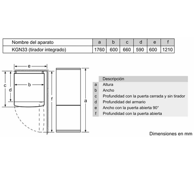 Frigorífico Combi Balay 3KFE361WI Blanco (1)