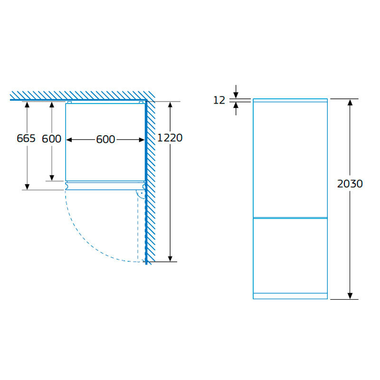 Frigorífico combi Balay 3KFC869BI Blanco (1)