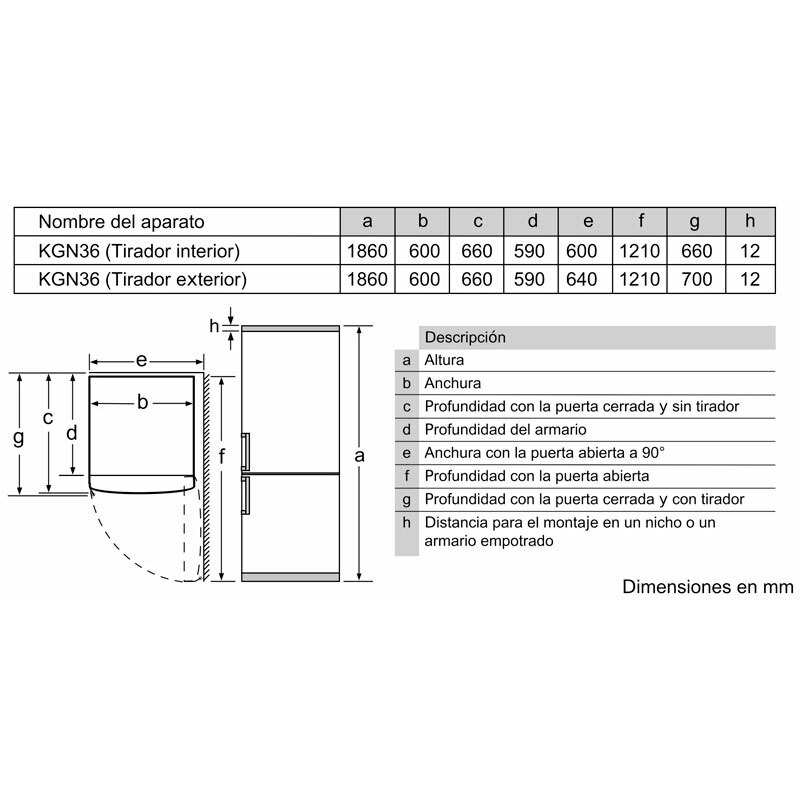 Frigorífico Combi Balay 3KFE563XI Inox (1)