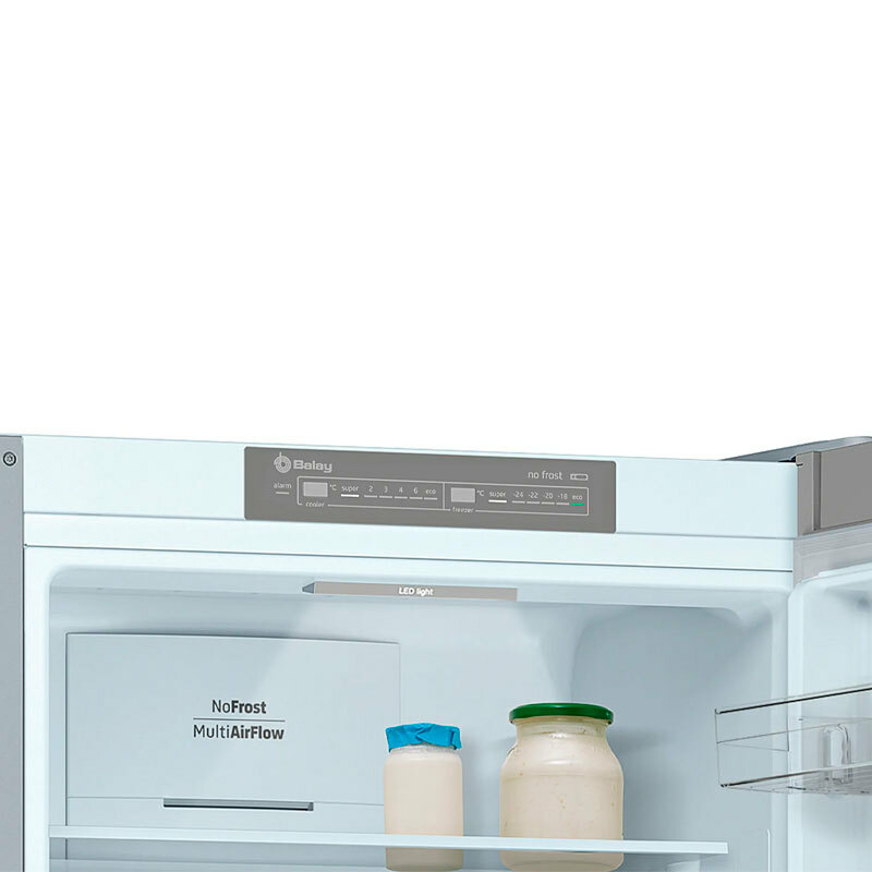 Frigorífico combi Balay 3KFD565AI Gris (5)