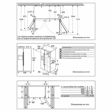 Frigorífico americano Bosch KAD93AIEP Inox (1)