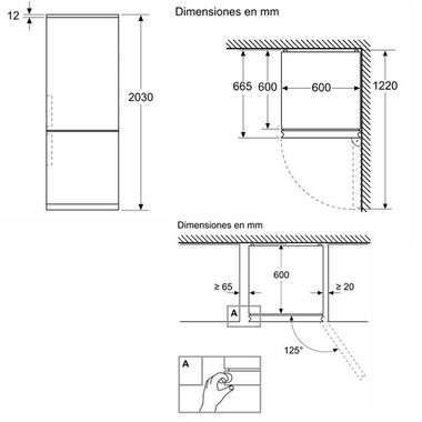 Frigorífico combi Bosch KGN39LBCF Negro (1)