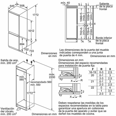 Frigorífico Combi integrable Siemens KI86SAFE0 (1)