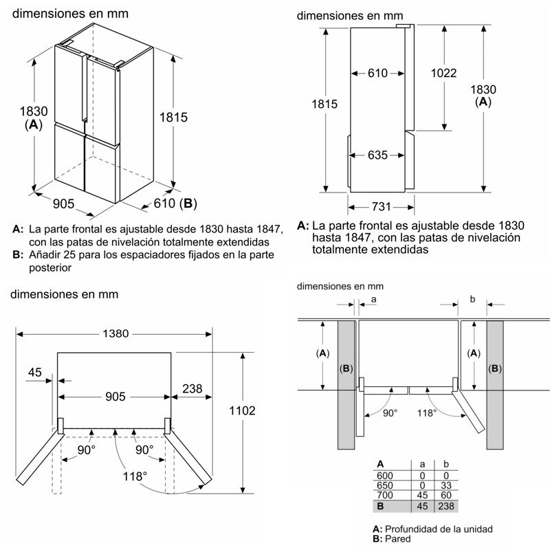 Frigorífico americano Siemens KF96NVPEA Inox (1)