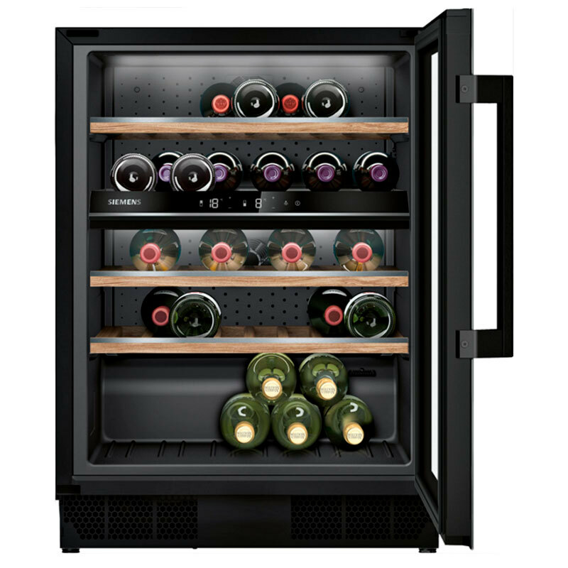 Vinoteca integrable Siemens KU21WAHG0 Negra