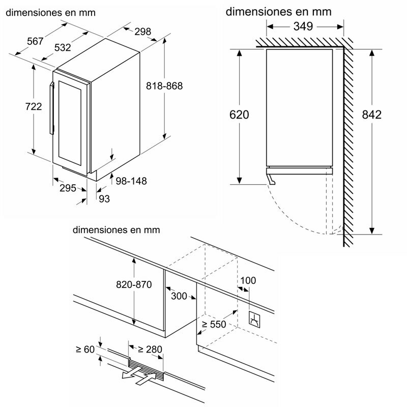 Vinoteca integrable Siemens KU20WVHF0 Negra (1)