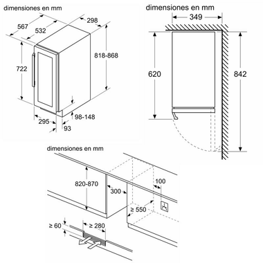 Vinoteca integrable Siemens KU20WVHF0 Negra (1)