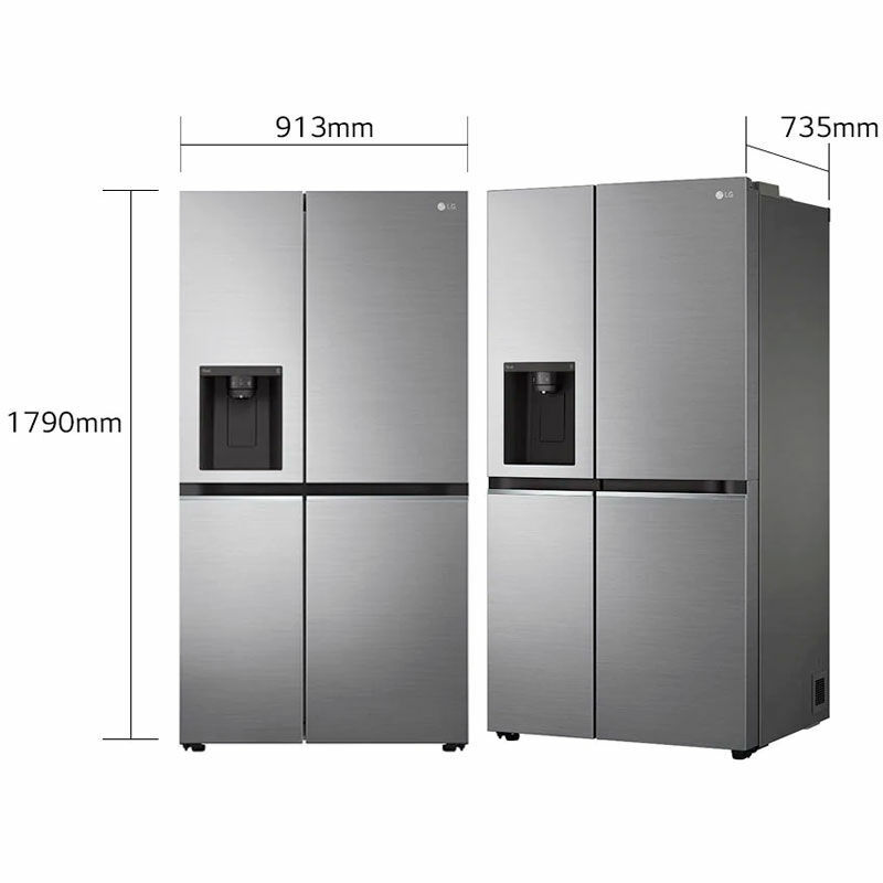 Frigorífico americano LG GSLV70PZTD Inox (1)