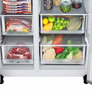 Frigorífico americano LG GSLV70PZTD Inox (6)